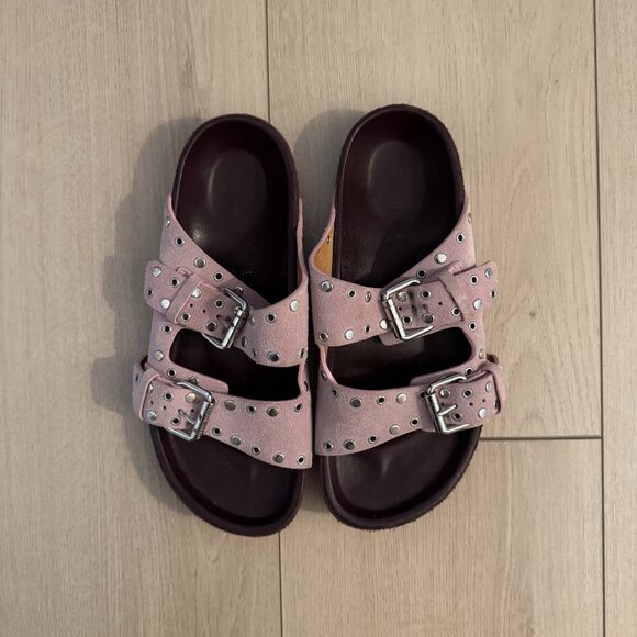 Isabel Marant Suede Studded Sandal - Picture 1 of 2